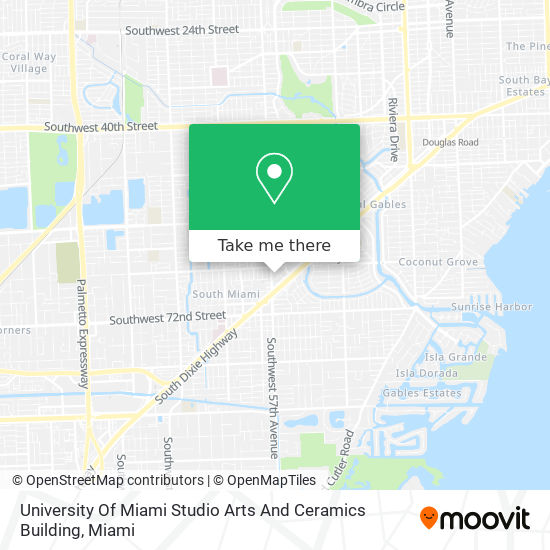 University Of Miami Studio Arts And Ceramics Building map