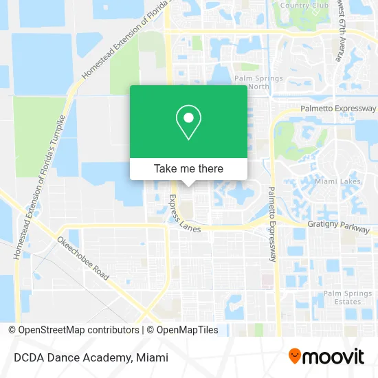 DCDA Dance Academy map
