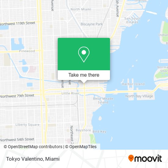 how to get to tokyo valentino in miami by bus or light rail