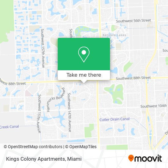 Kings Colony Apartments map