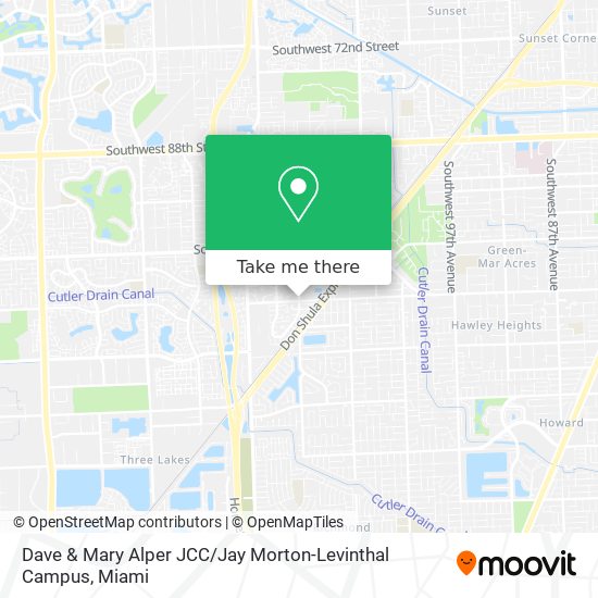 Mapa de Dave & Mary Alper JCC / Jay Morton-Levinthal Campus