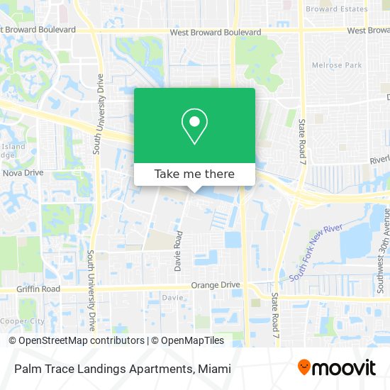 Mapa de Palm Trace Landings Apartments