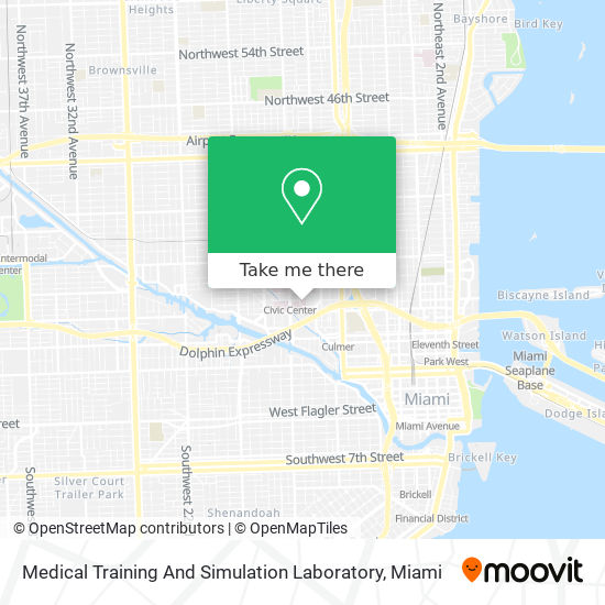 Mapa de Medical Training And Simulation Laboratory