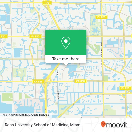 Ross University School of Medicine map