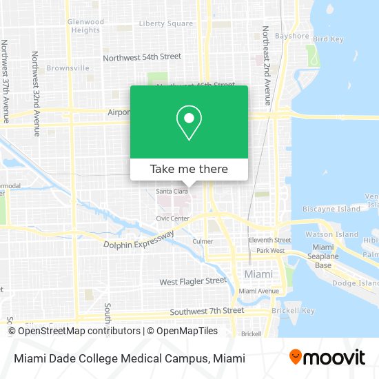Mapa de Miami Dade College Medical Campus