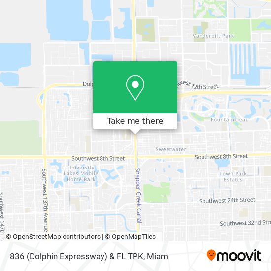 Mapa de 836 (Dolphin Expressway) & FL TPK