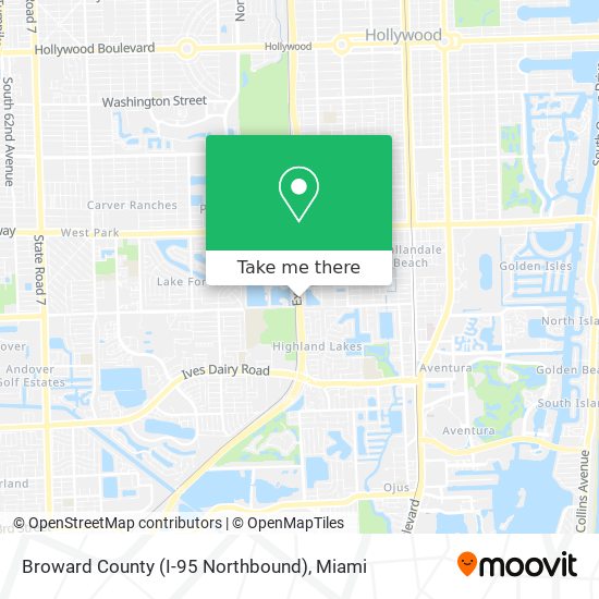 Mapa de Broward County (I-95 Northbound)