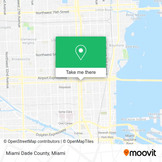 Miami Dade County map
