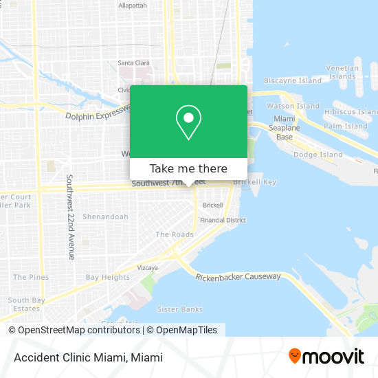 Accident Clinic Miami map