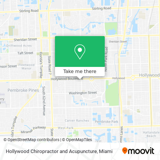 Mapa de Hollywood Chiropractor and Acupuncture