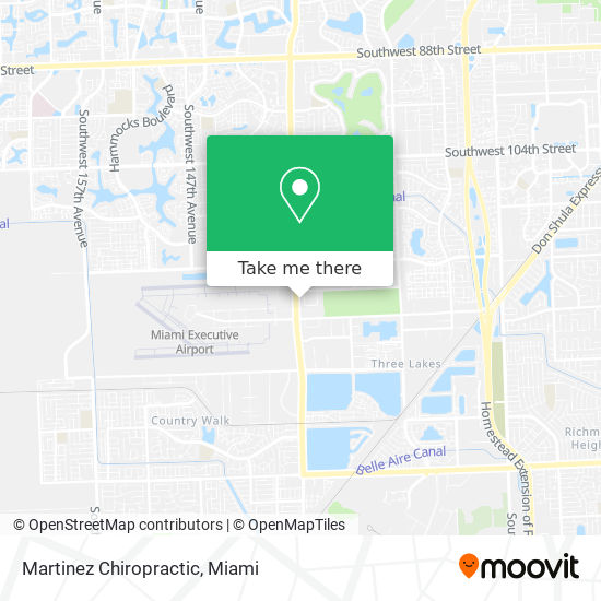 Martinez Chiropractic map