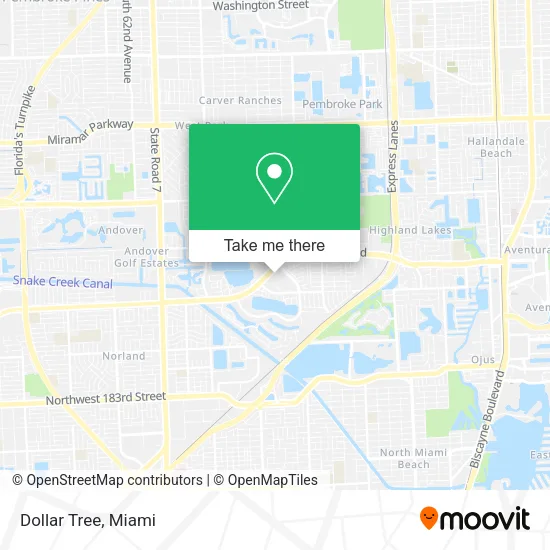 Mapa de Dollar Tree