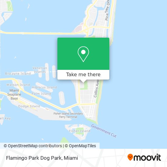 Mapa de Flamingo Park Dog Park