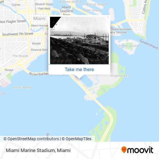 Miami Marine Stadium map