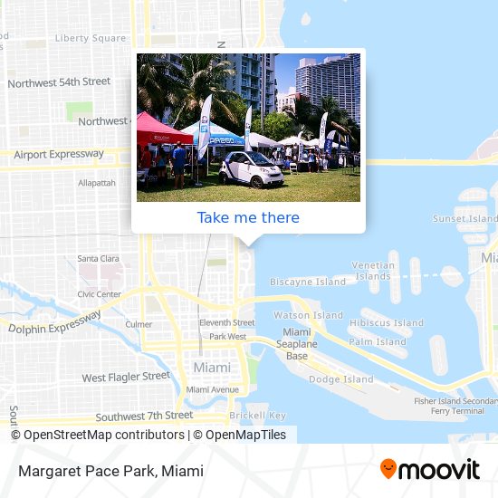 Margaret Pace Park map