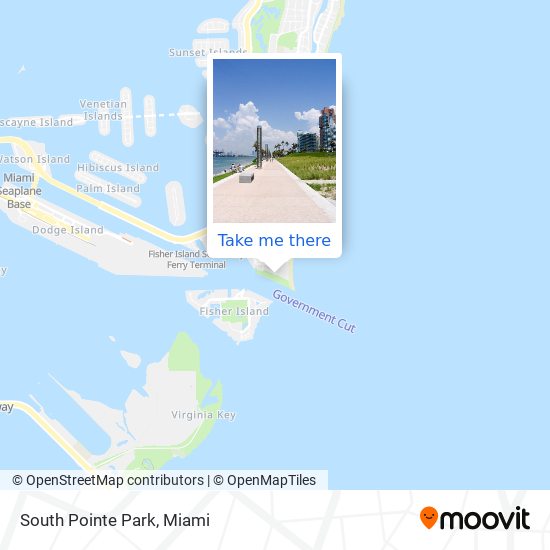 Mapa de South Pointe Park