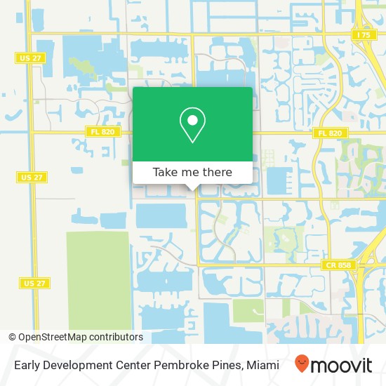 Early Development Center Pembroke Pines map