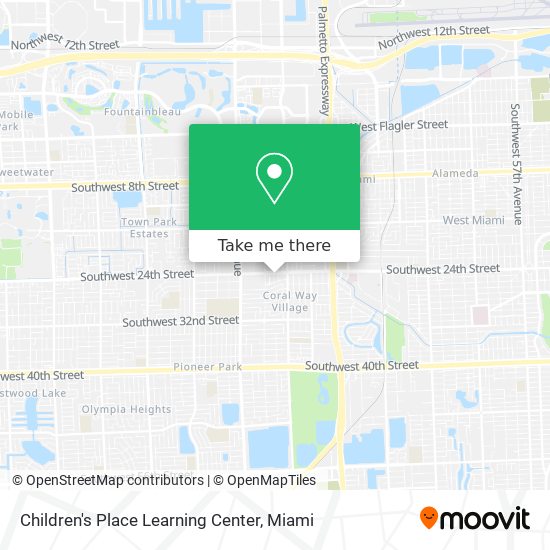 Children's Place Learning Center map