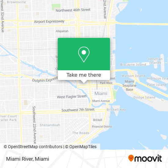 Mapa de Miami River