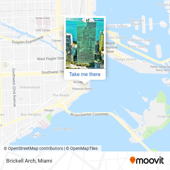 Brickell Arch map