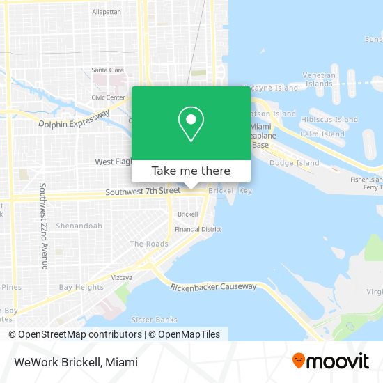 WeWork Brickell map