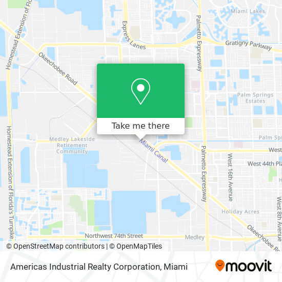 Americas Industrial Realty Corporation map