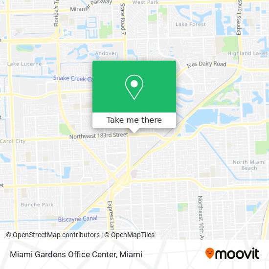 Mapa de Miami Gardens Office Center