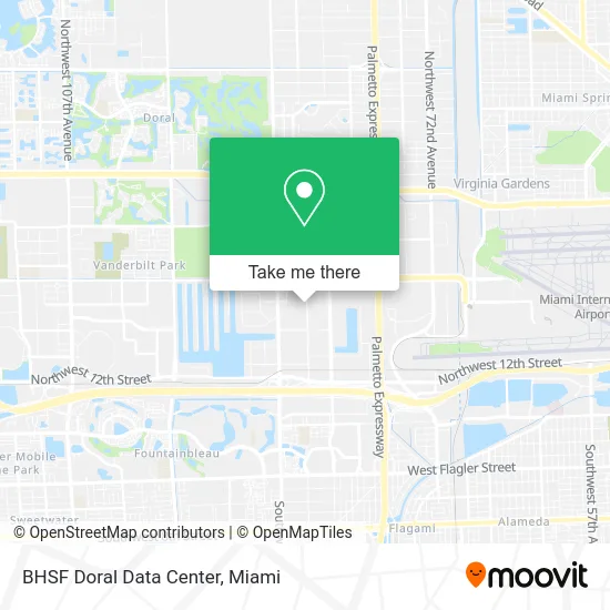 BHSF Doral Data Center map