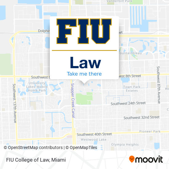 FIU College of Law map