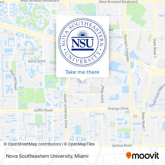 Nova Southeastern University map