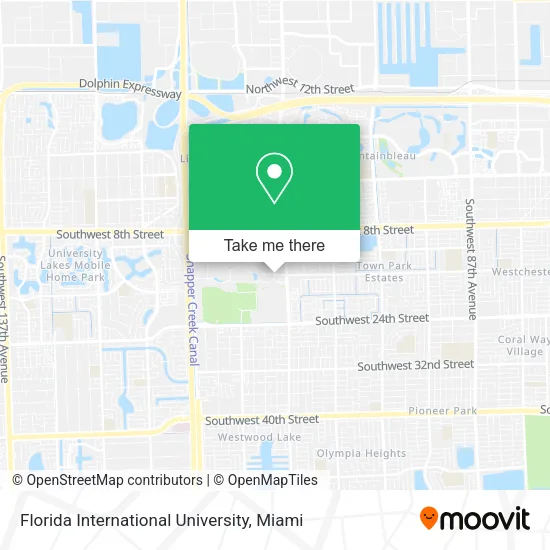 Florida International University map