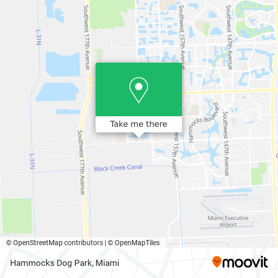Hammocks Dog Park map