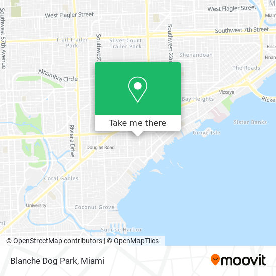 Blanche Dog Park map