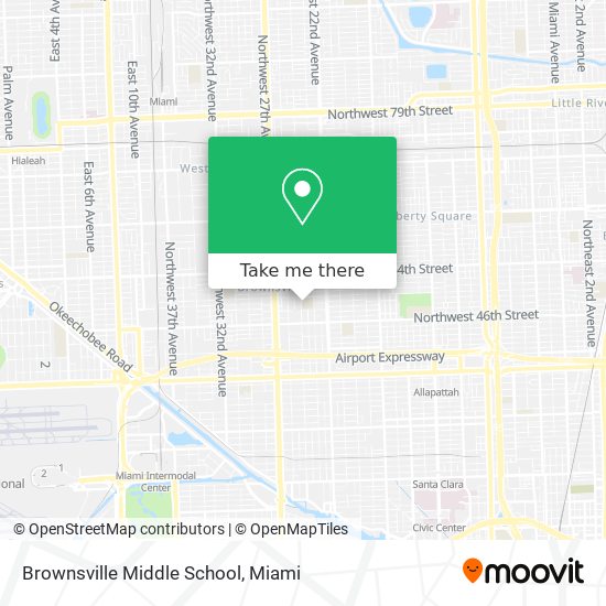 Mapa de Brownsville Middle School