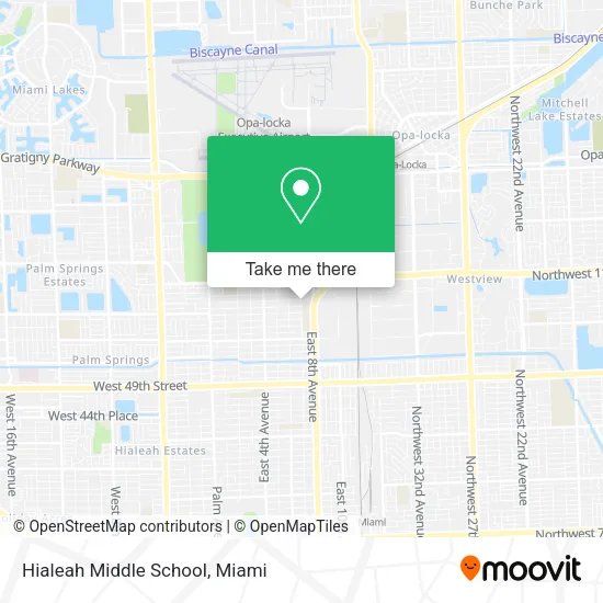 Hialeah Middle School map