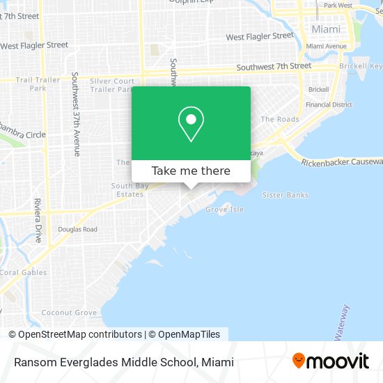 Ransom Everglades Middle School map