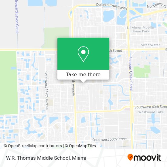 Mapa de W.R. Thomas Middle School