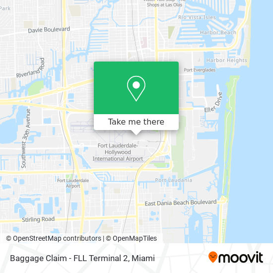 Mapa de Baggage Claim - FLL Terminal 2