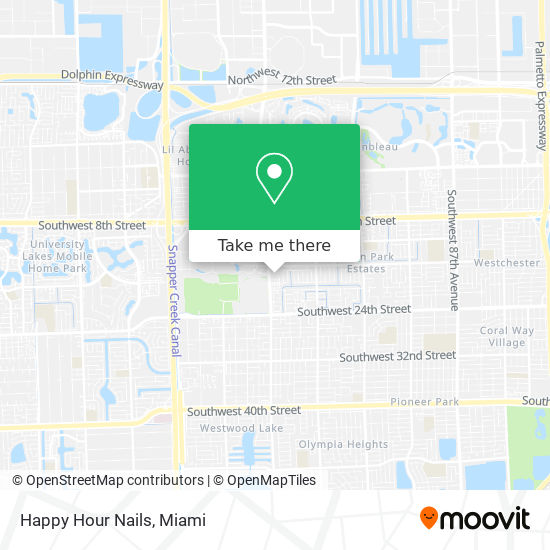 Mapa de Happy Hour Nails