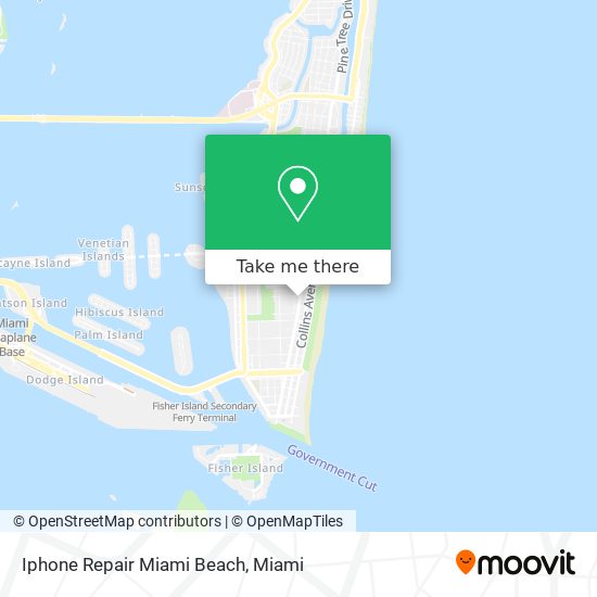 Mapa de Iphone Repair Miami Beach