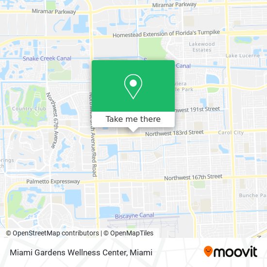 Mapa de Miami Gardens Wellness Center