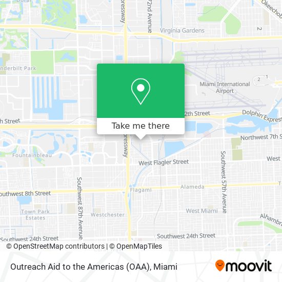 Outreach Aid to the Americas (OAA) map