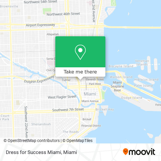 Dress for Success Miami map