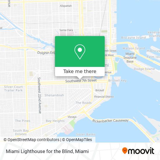 Miami Lighthouse for the Blind map