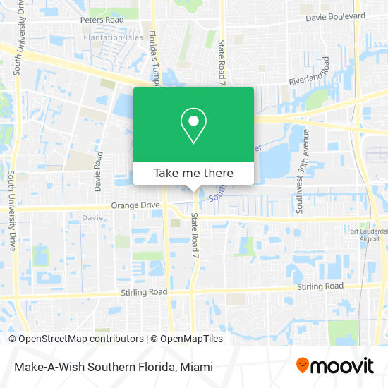 Mapa de Make-A-Wish Southern Florida