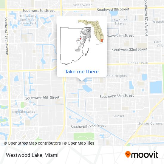Mapa de Westwood Lake