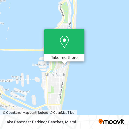 Lake Pancoast Parking/ Benches map