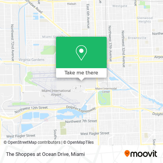 Mapa de The Shoppes at Ocean Drive