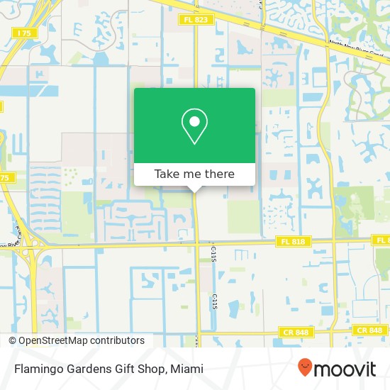 Mapa de Flamingo Gardens Gift Shop