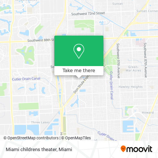 Miami childrens theater map